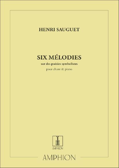 6 Melodies Sur Des Poemes Symbolistes - Pour Chant & Piano - zpěv a klavír